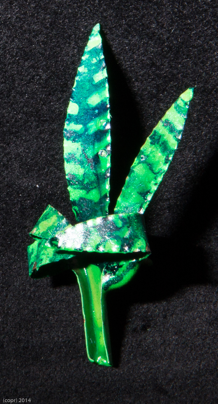 brass pin 2inch narrow-leaf