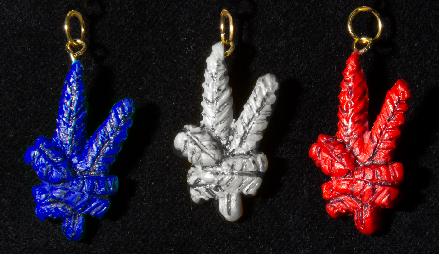 red white and blue 1 inch pendants
